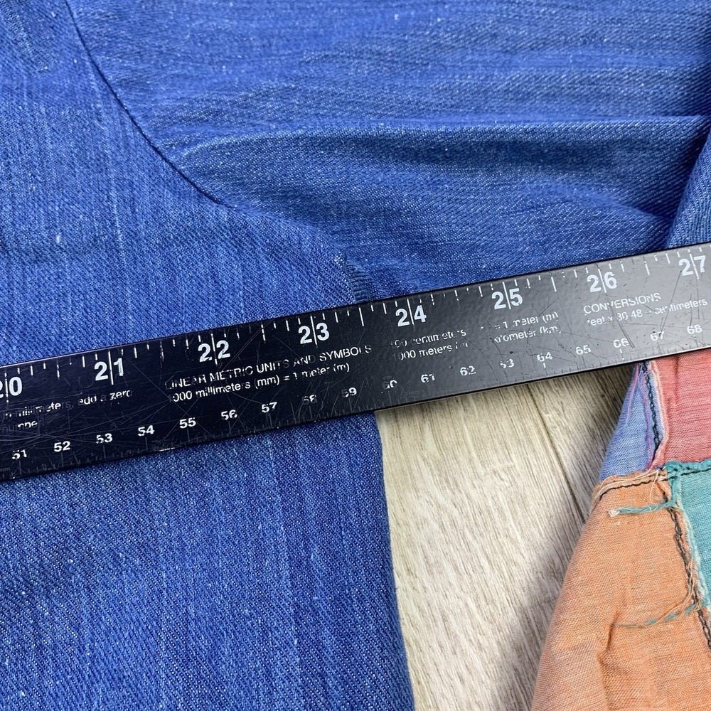 NWOT Vintage Gallery LTD Denim Canvas Patchwork Shacket Western XL Men - Picture 13 of 14